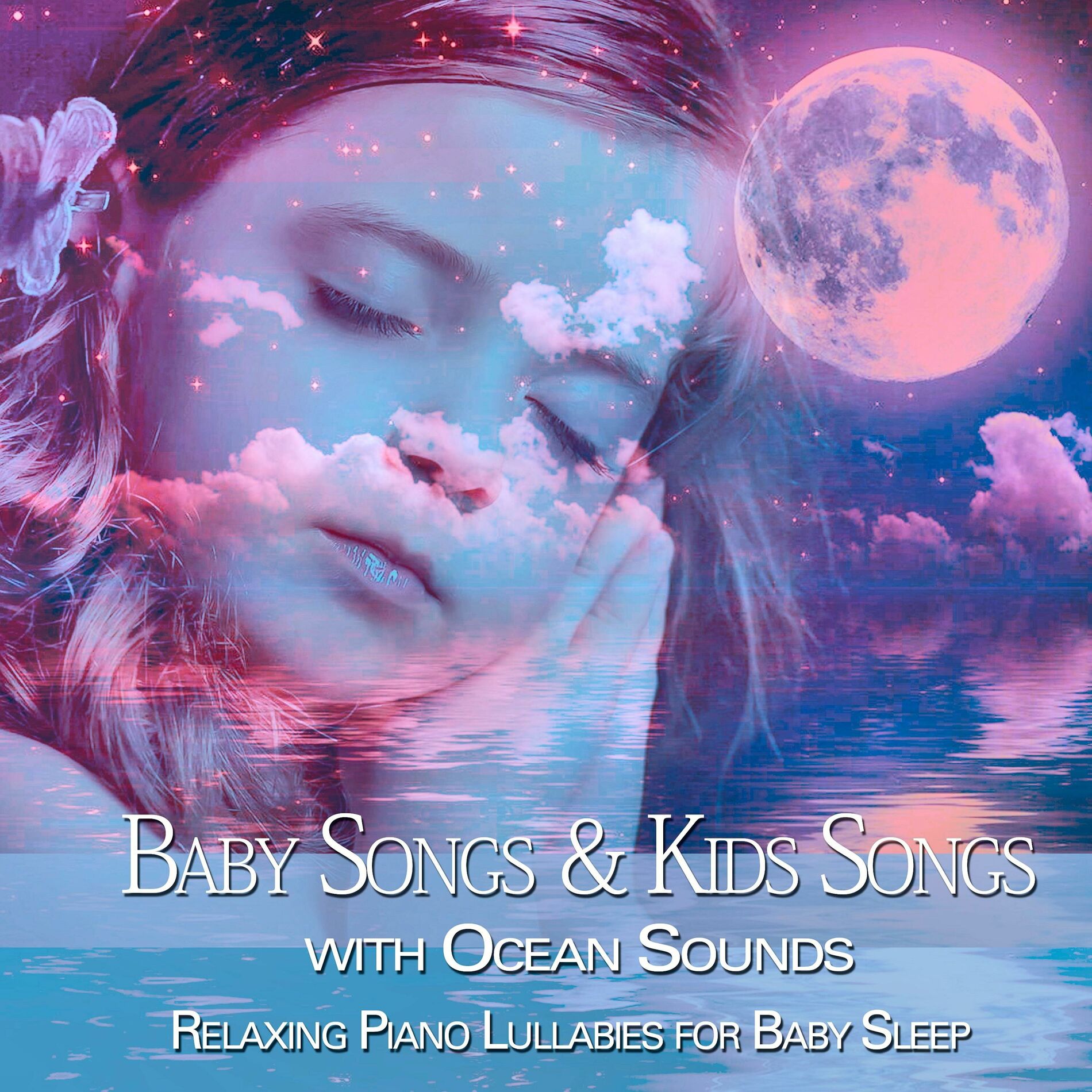 Album cover of Relaxing Piano Lullabies for Baby Sleep: Baby Songs & Kids Songs with Ocean Sounds