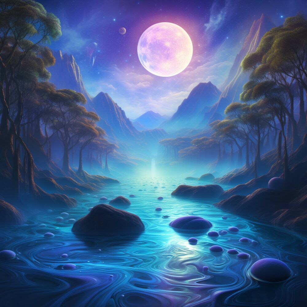 Picture of Flowing Harmonies: Riverside Serenity Bliss