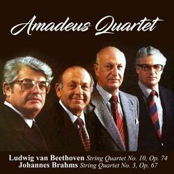 Cover of Ludwig van Beethoven: String Quartet No. 10, Op. 74 / Johannes Brahms: String Quartet No. 3, Op. 67