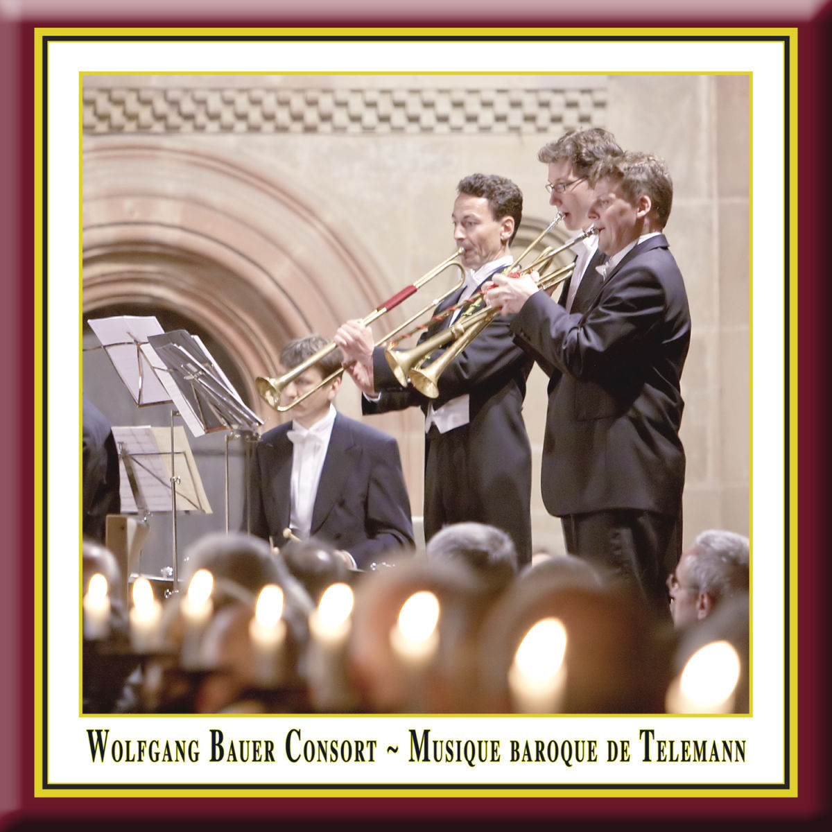 Album cover of Musique Baroque De Telemann - performed according to the traditions of the time by Wolfgang Bauer Consort