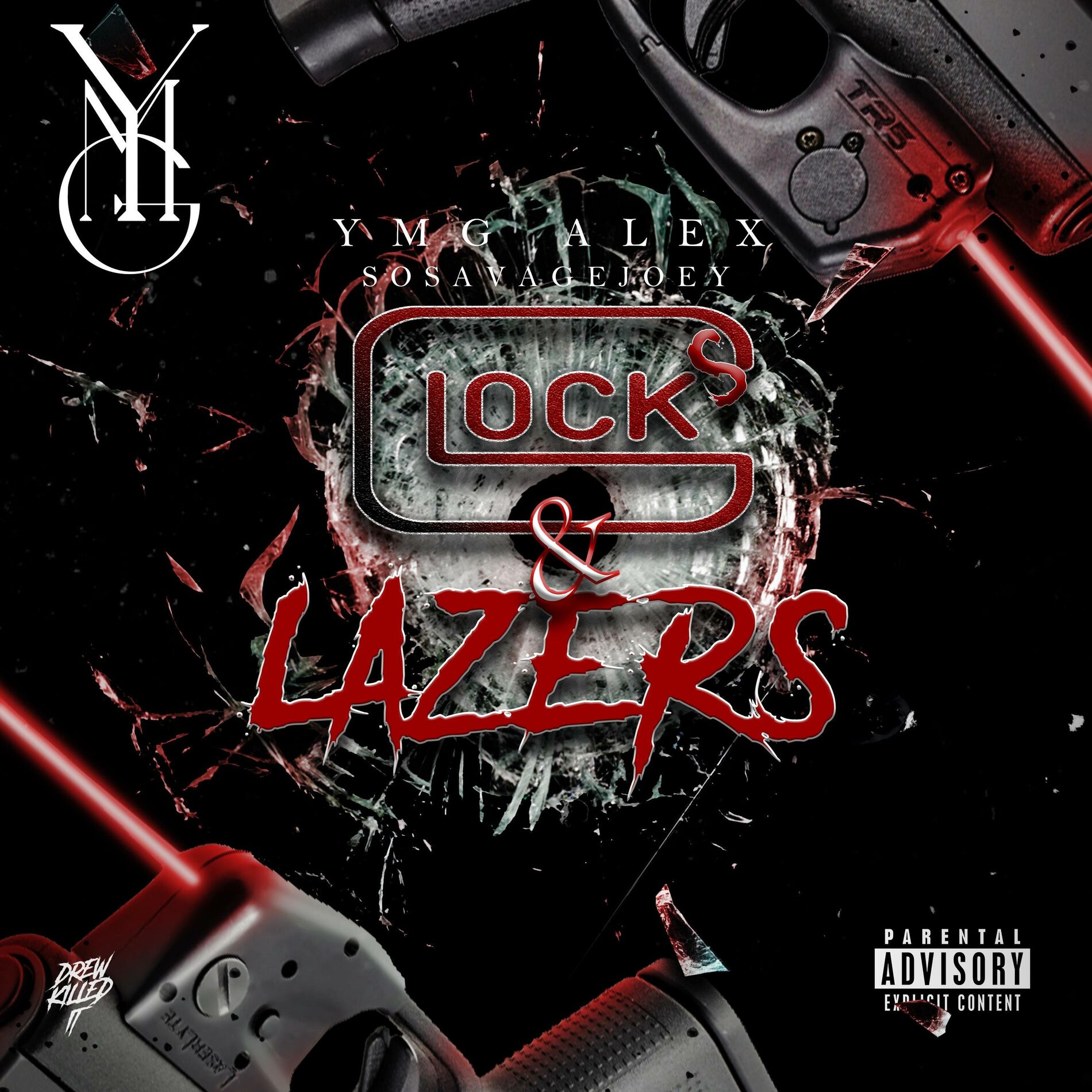 Album cover of GLOCKS & LAZERS (feat. SoSavageJoey)