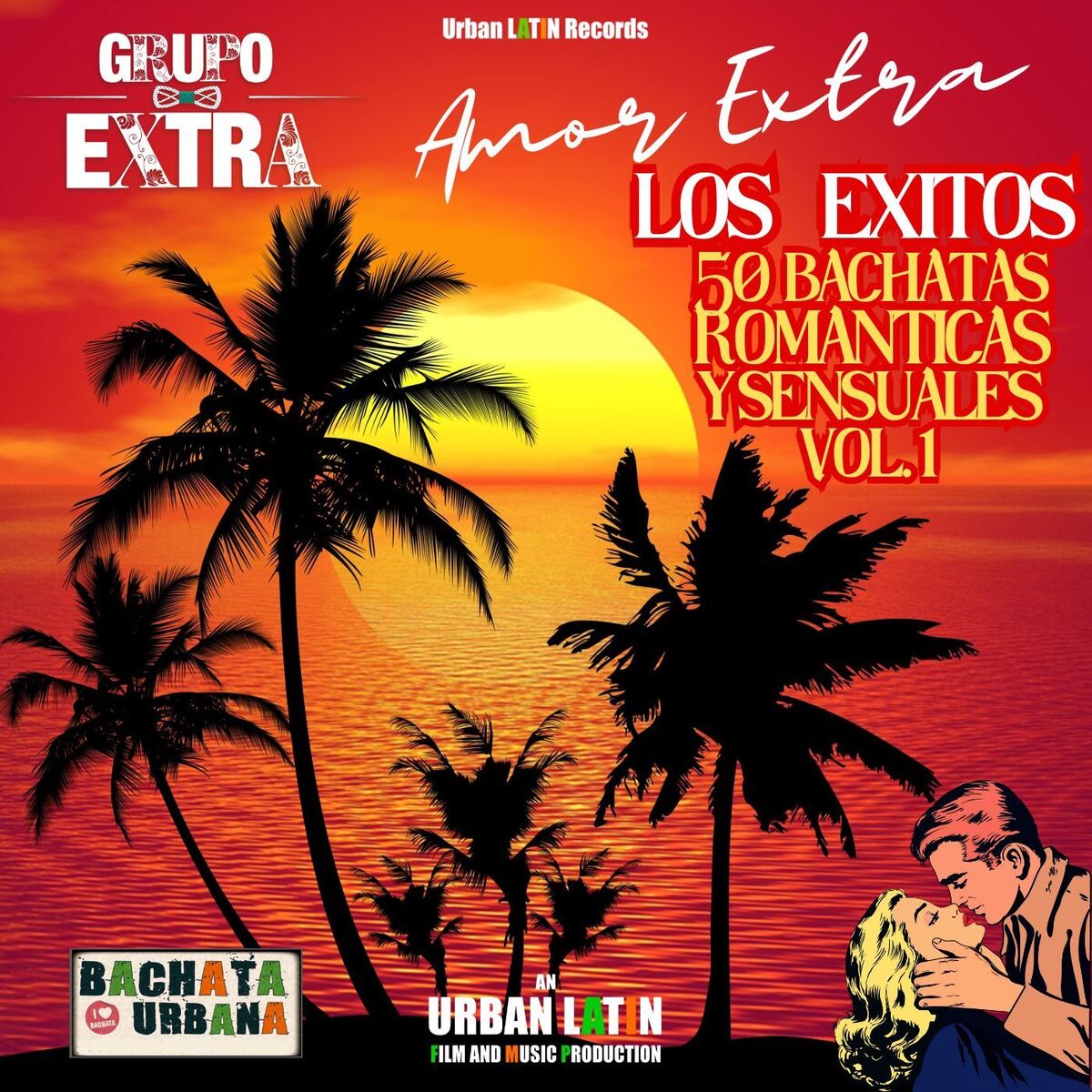 Album cover of Amor Extra Vol. 1 (Los Exitos – 50 Bachatas Romanticas y Sensuales) (Bachata Urbana)