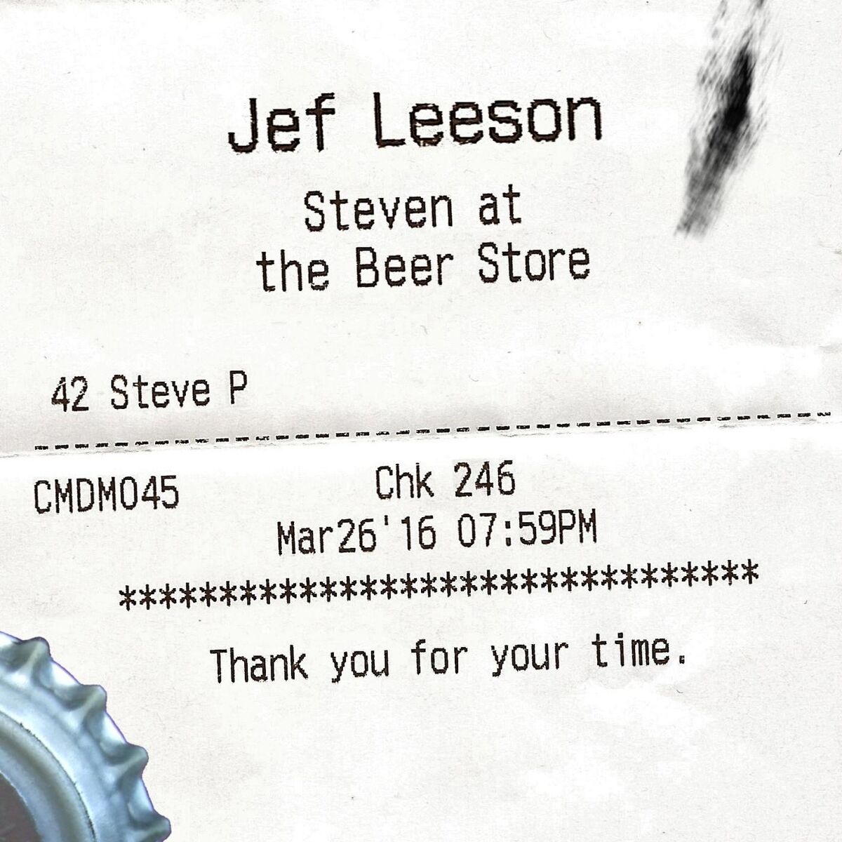 Album cover of Steven at the Beer Store (Live)