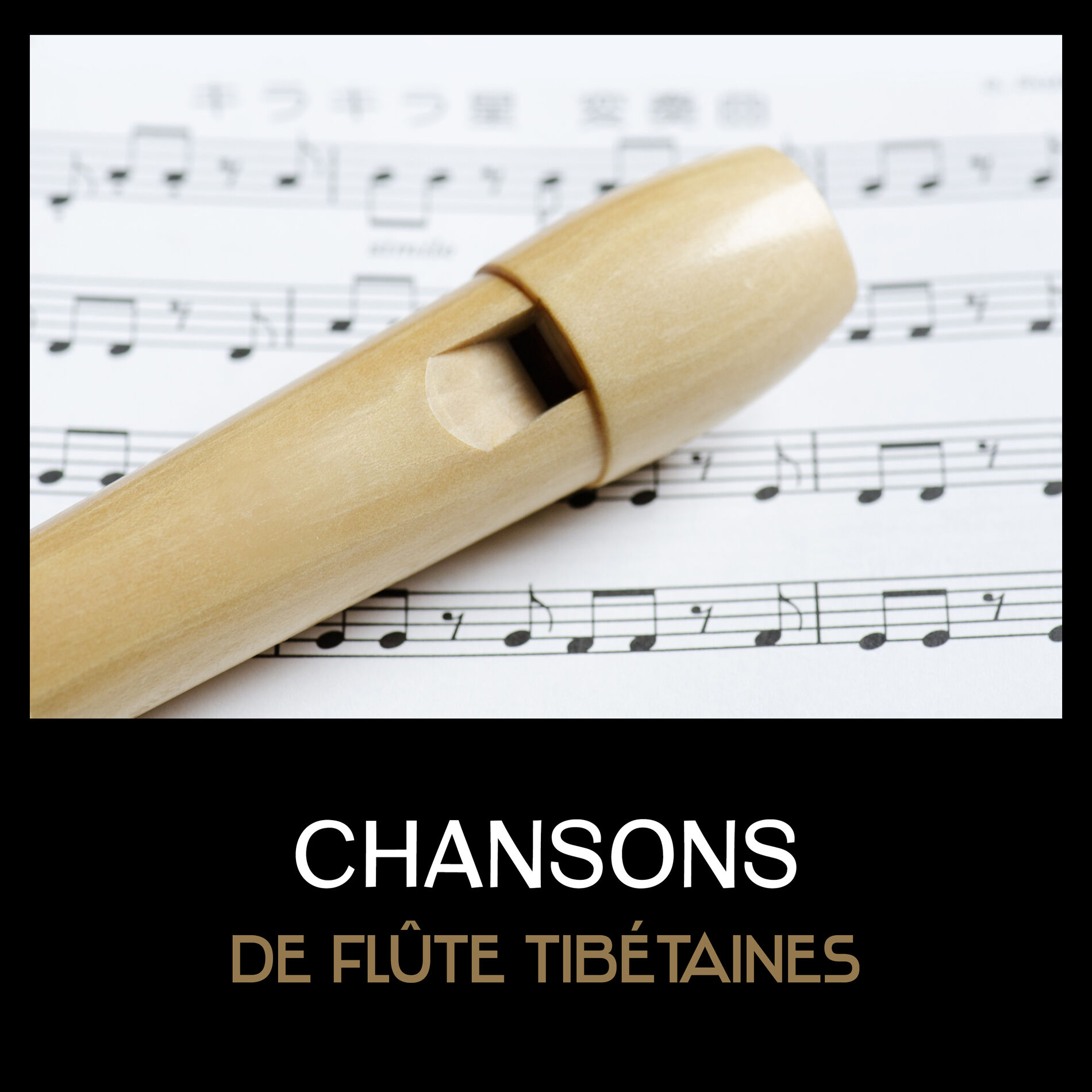 Album cover of Chansons de flûte tibétaines (Musique orientale asiatique pour la méditation, Thérapie du son et le yoga, Équilibrage des chakras