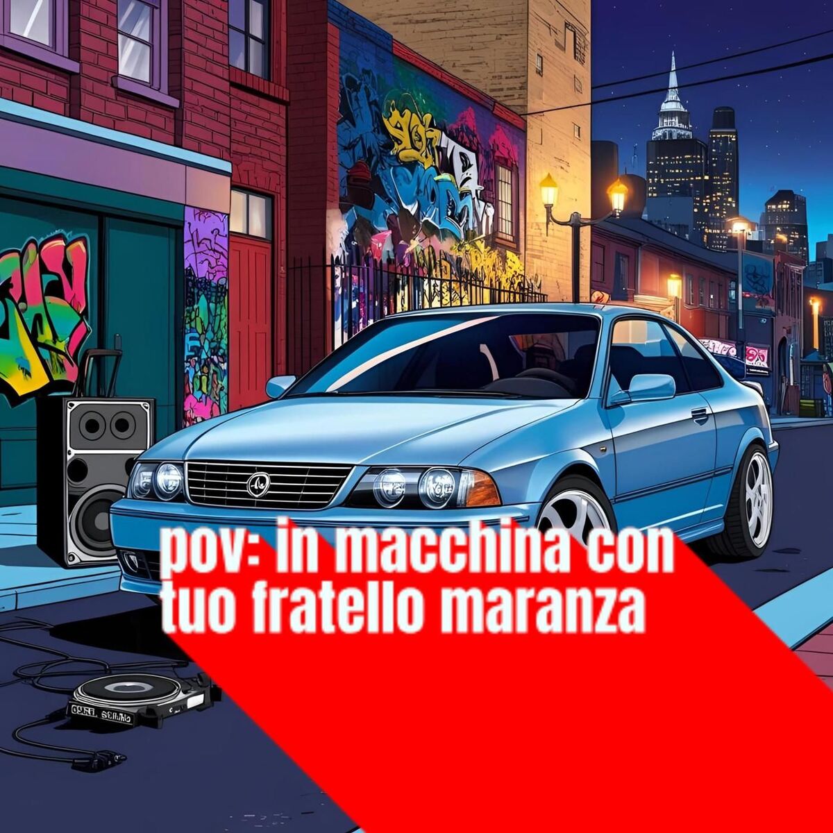 Album cover of pov: in macchina con tuo fratello maranza