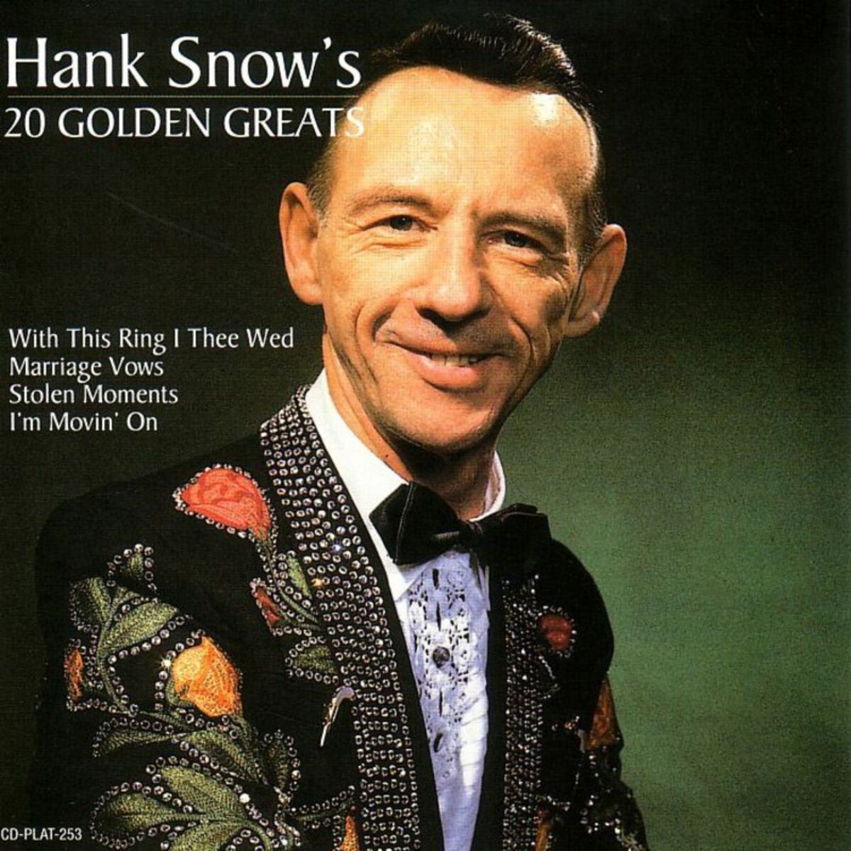 Album cover of Hank Snow's 20 Golden Greats