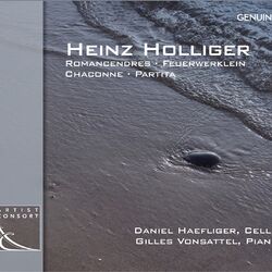 Cover of Holliger: Romancendres, Feuerwerklein, Chaconne & Partita