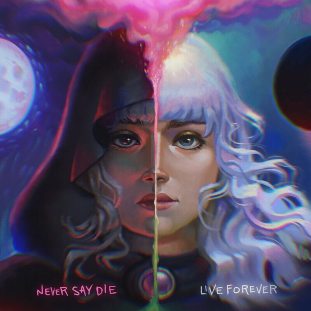 Album cover of Live Forever / Never Say Die