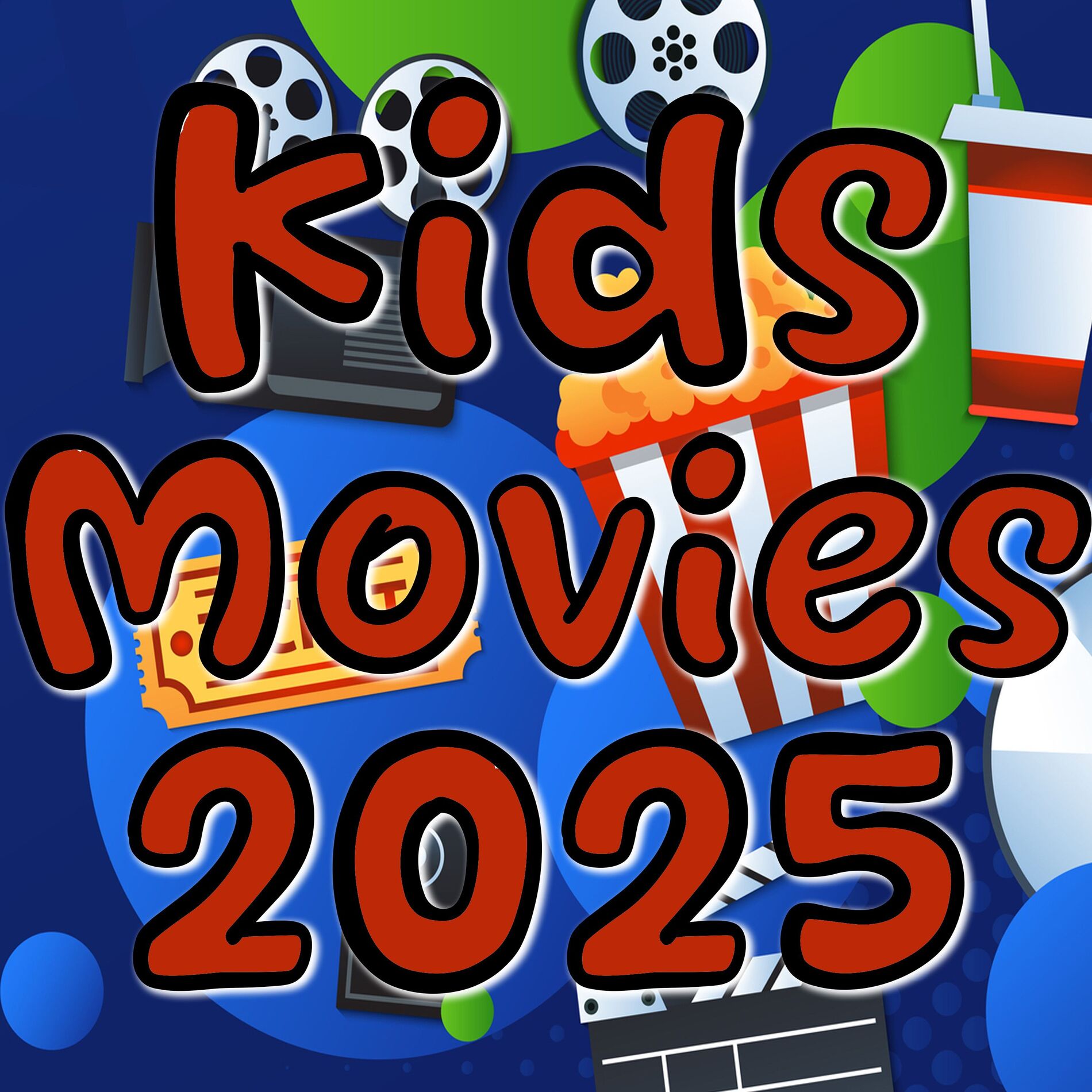 Album cover of Kids Movies 2025 (Minecraft, Dogman, Smurfs, Shrek 5, Thelma The Unicorn, IF, Despicable Me 5) (Inspired)