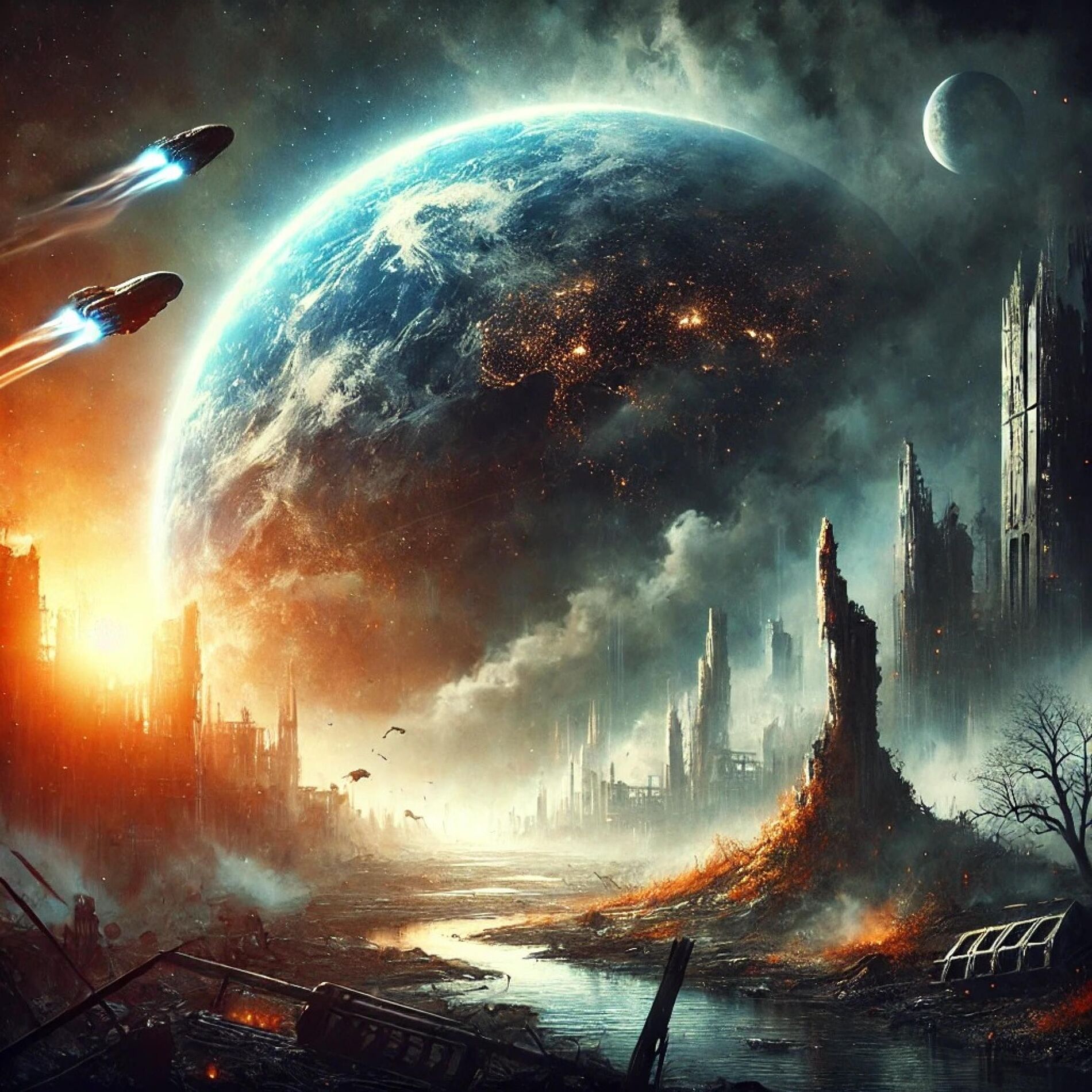Album cover of „The earth won’t cry when we leave“