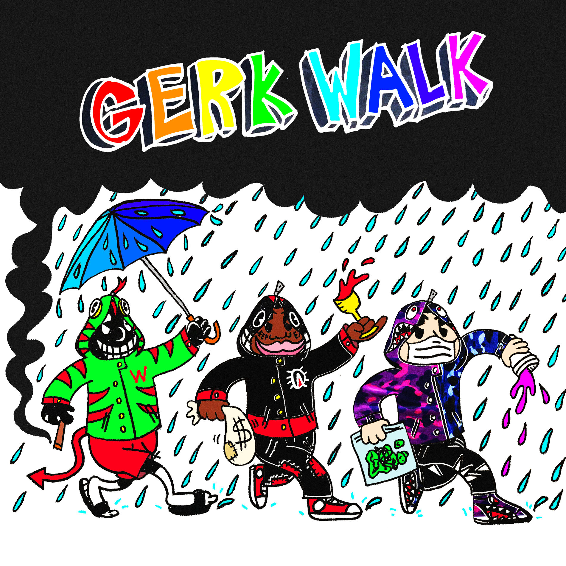 Album cover of Gerk Walk (feat. Keith Ape & lil Darkie)