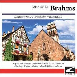 Cover of Johannes Brahms - Symphony No. 2 - Liebeslieder Waltzes Op. 52