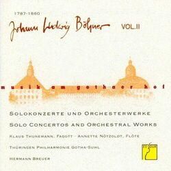 Cover of Böhner, Vol. II: Solokonzerte und Orchesterwerke (Musik am Gothaer Hof)