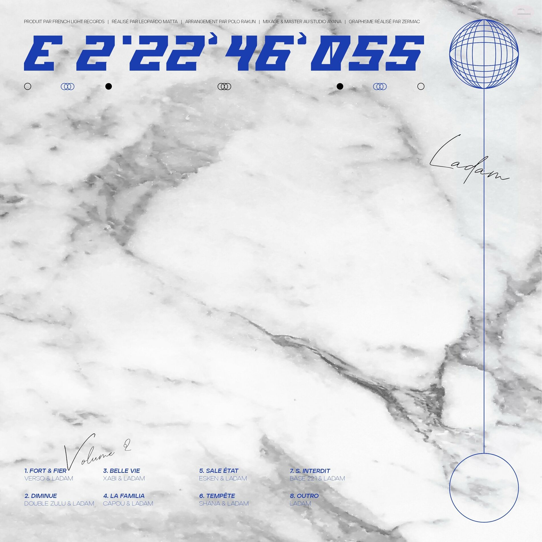 Album cover of Volume 2 : E 2°22'46'055