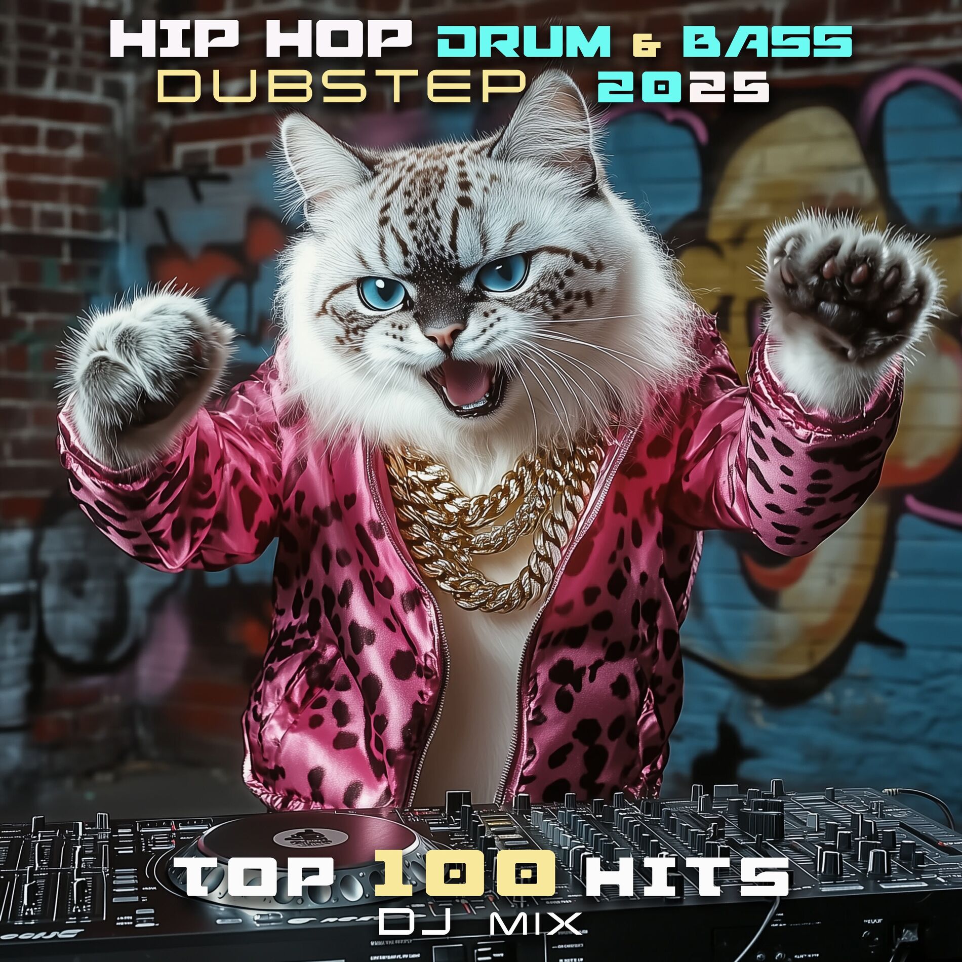 Album cover of Hip Hop Drum & Bass Dubstep 2025 Top 100 Hits + DJ Mix