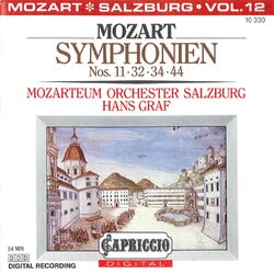 Cover of Mozart: Symphonien Nos. 11, 32, 34, 44