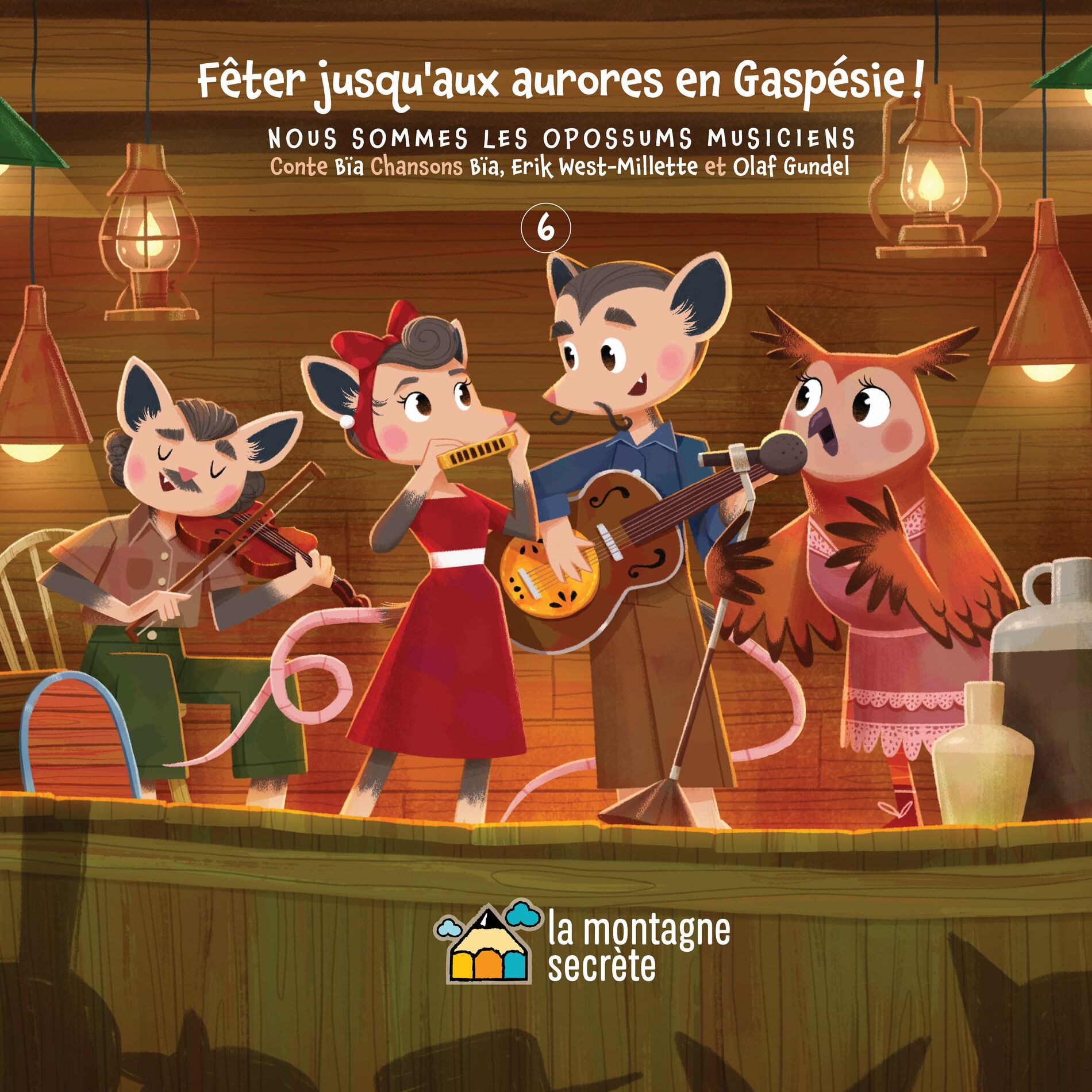 Album cover of Fêter jusqu'aux aurores en Gaspésie ! (Conte)