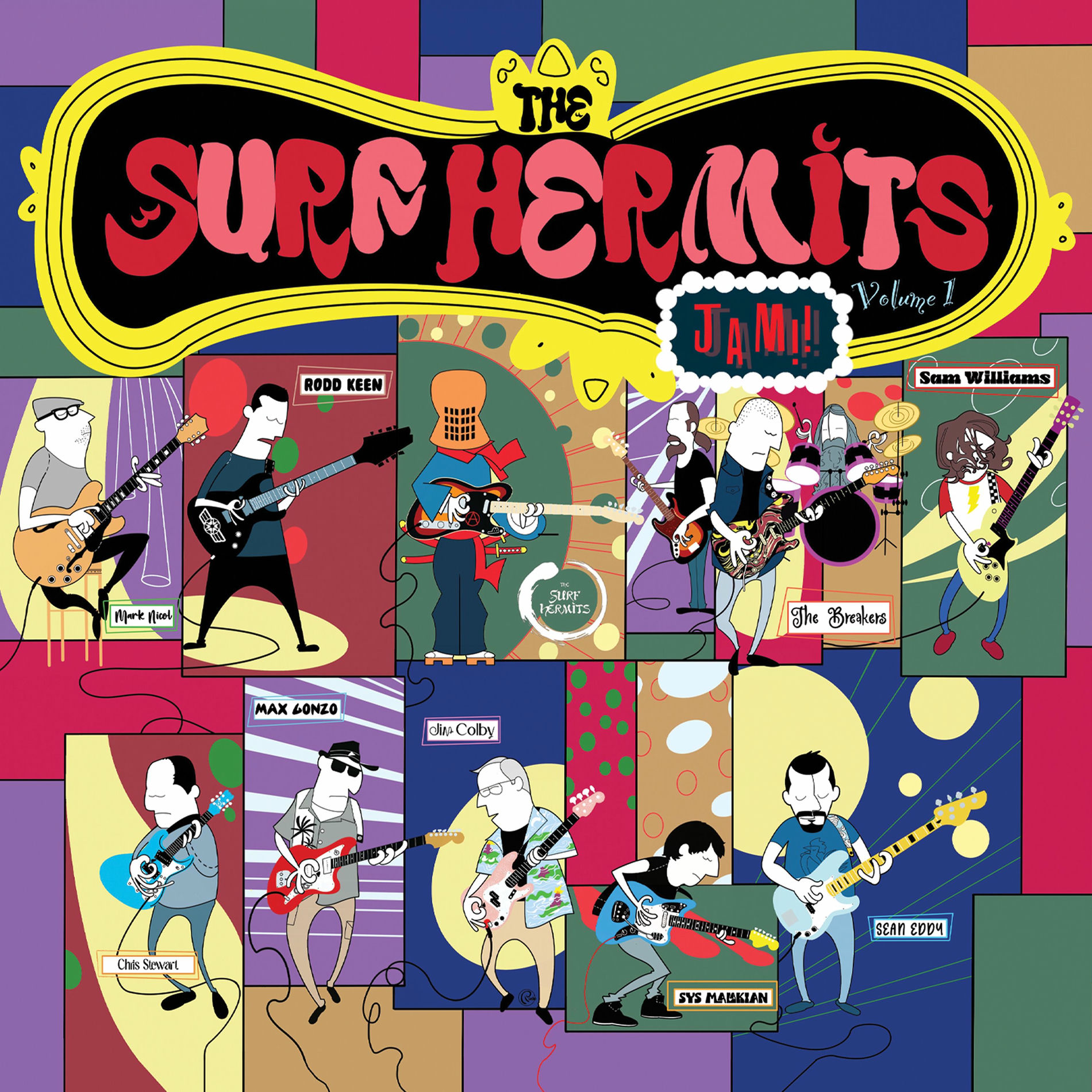 Album cover of The Surf Hermits Jam!! Volume 1
