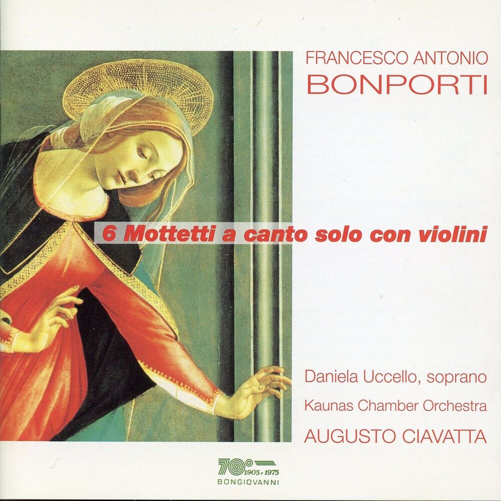 Picture of Bonporti: 6 Motetti a canto solo con violini