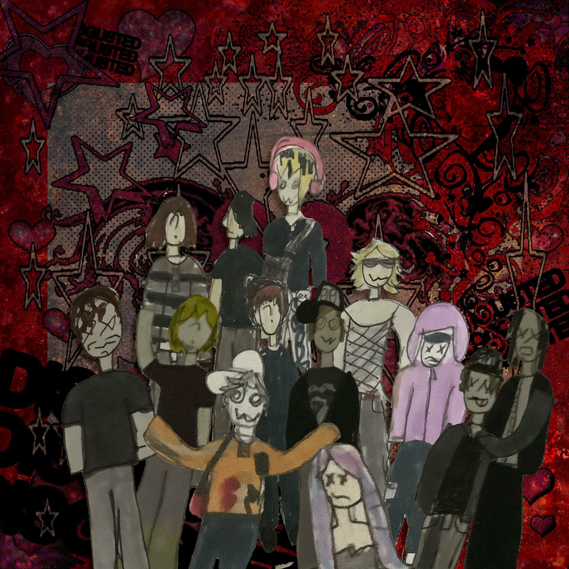 Album cover of #disgusted cypher (feat. Kon., luvwillow, 9aradox, Niqbo, Spiral Forever, Wounds, Camp Circadia, vanity, m1v & pleaseeedontcry)