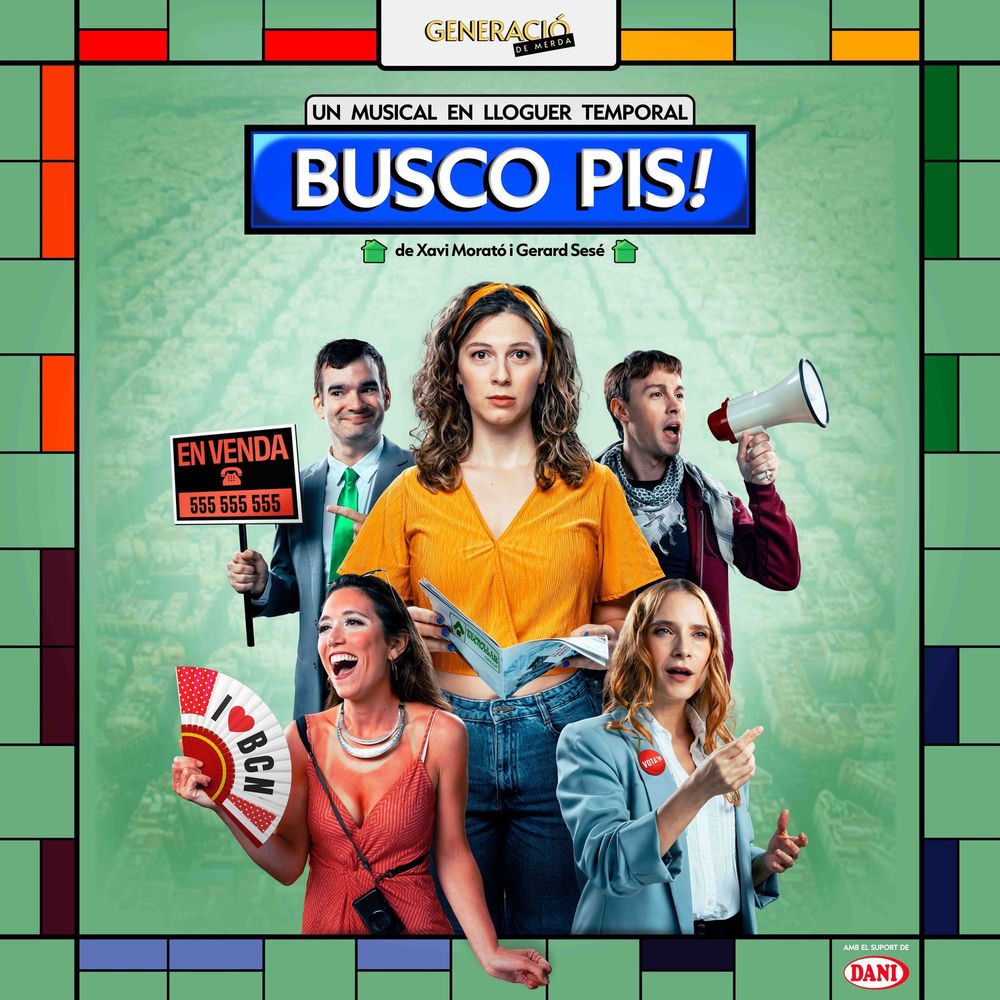 Portada de Busco pis! (Un musical en lloguer temporal)