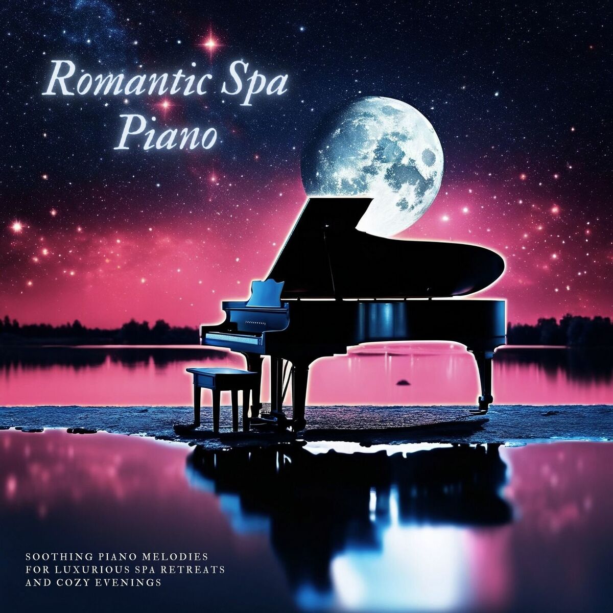 Album cover of Romantic Spa Piano - Soothing Piano Melodies for Luxurious Spa Retreats and Cozy Evenings
