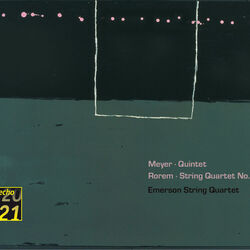 Cover of Edgar Meyer: String Quintet – Ned Rorem: String Quartet No. 4