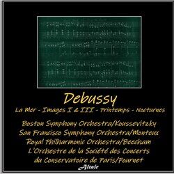Cover of Debussy: La Mer - Images I & III - Printemps - Nocturnes