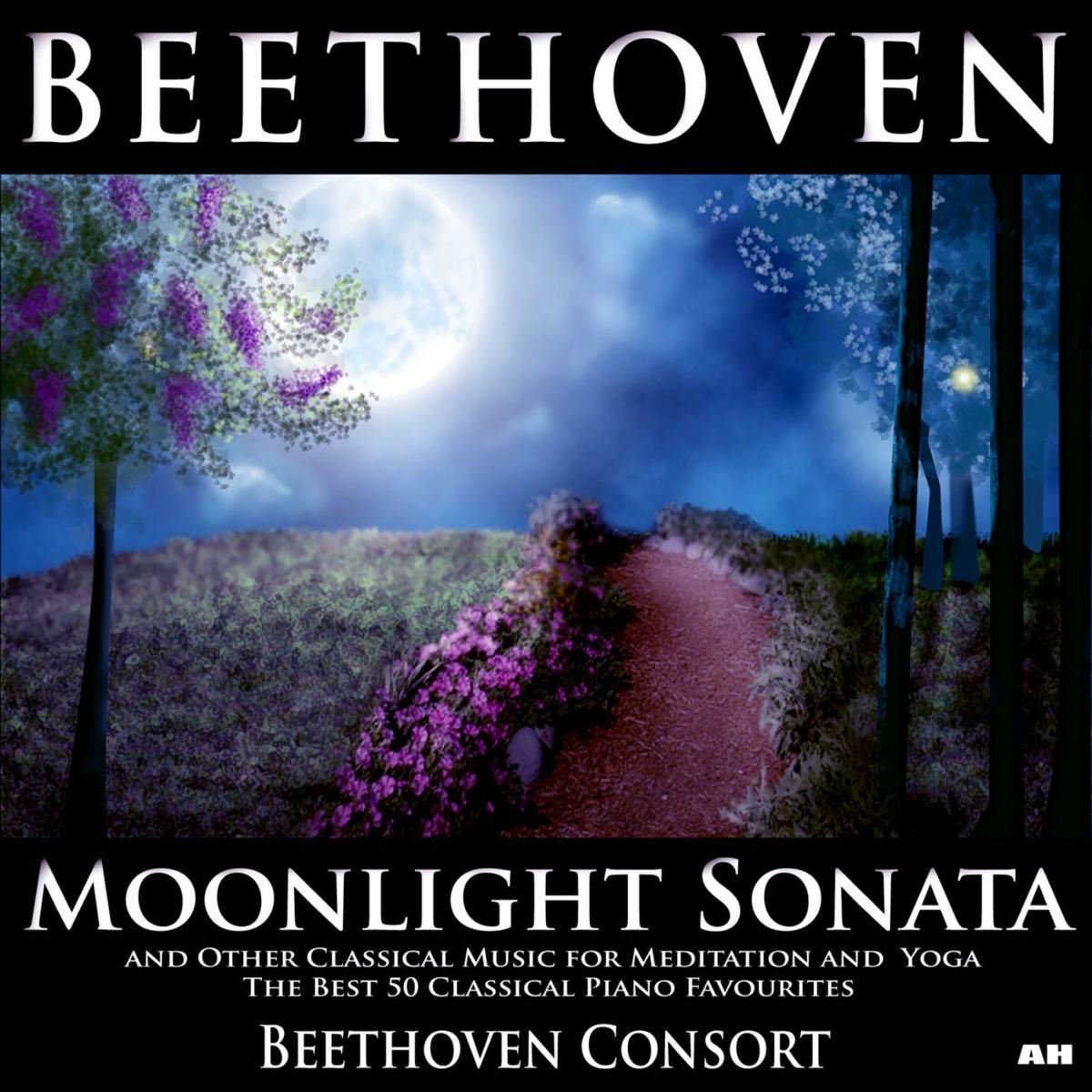 Album cover of Beethoven Moonlight Sonata and Other Classical Music for Meditation, Yoga Ultimate Relaxation Best 50 Classical Piano Favourites