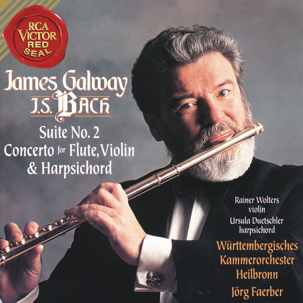 James Galway - James Galway Plays Bach: Suite No. 2 & Concerto for Flute,  Violin and Harpsichord: lyrics and songs | Deezer