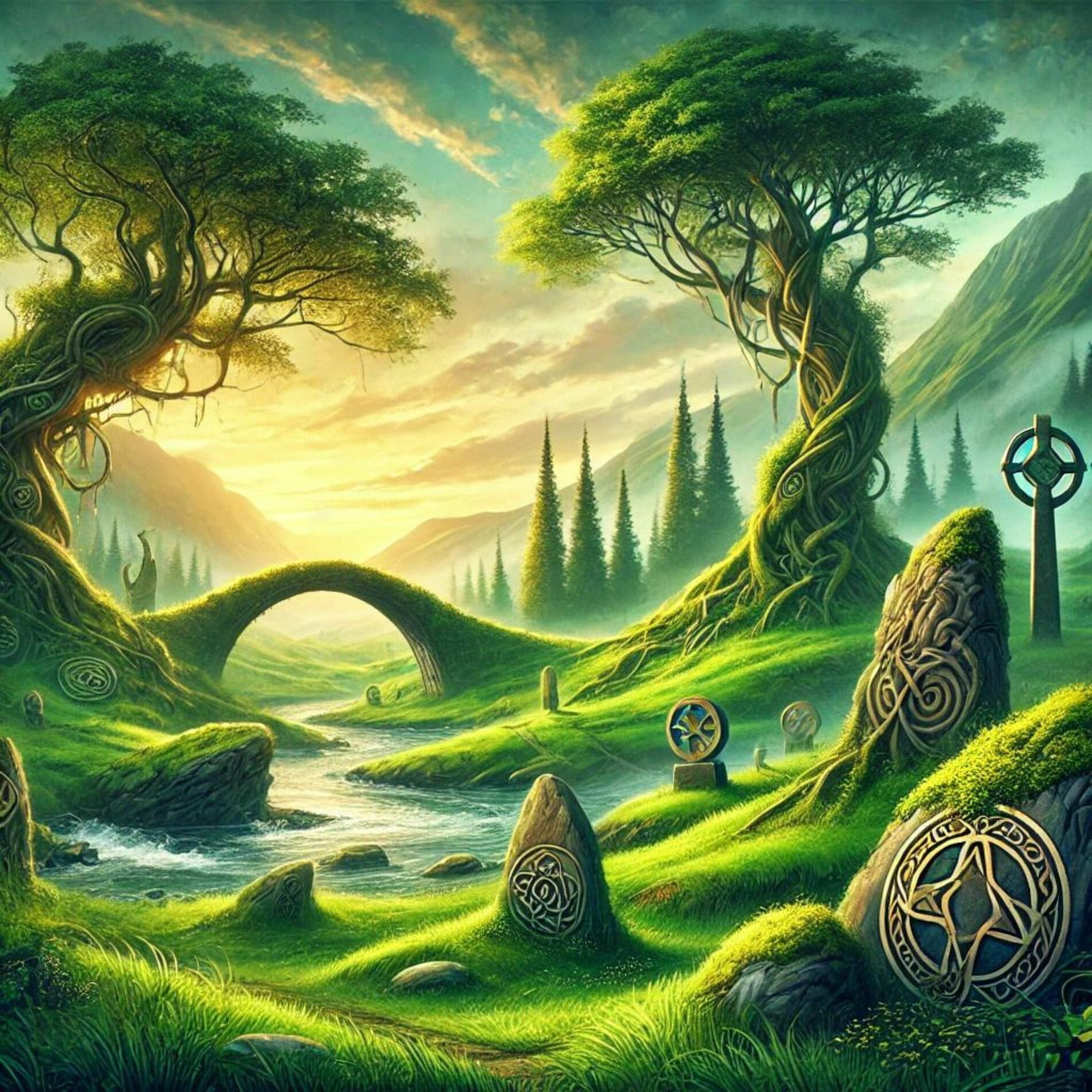 Album cover of Green Valley Echoes (Imaginative Realms)