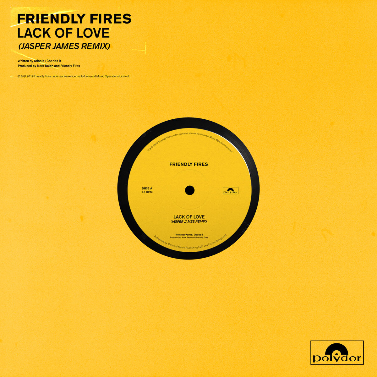 Album cover of Lack Of Love (Jasper James Remixes)