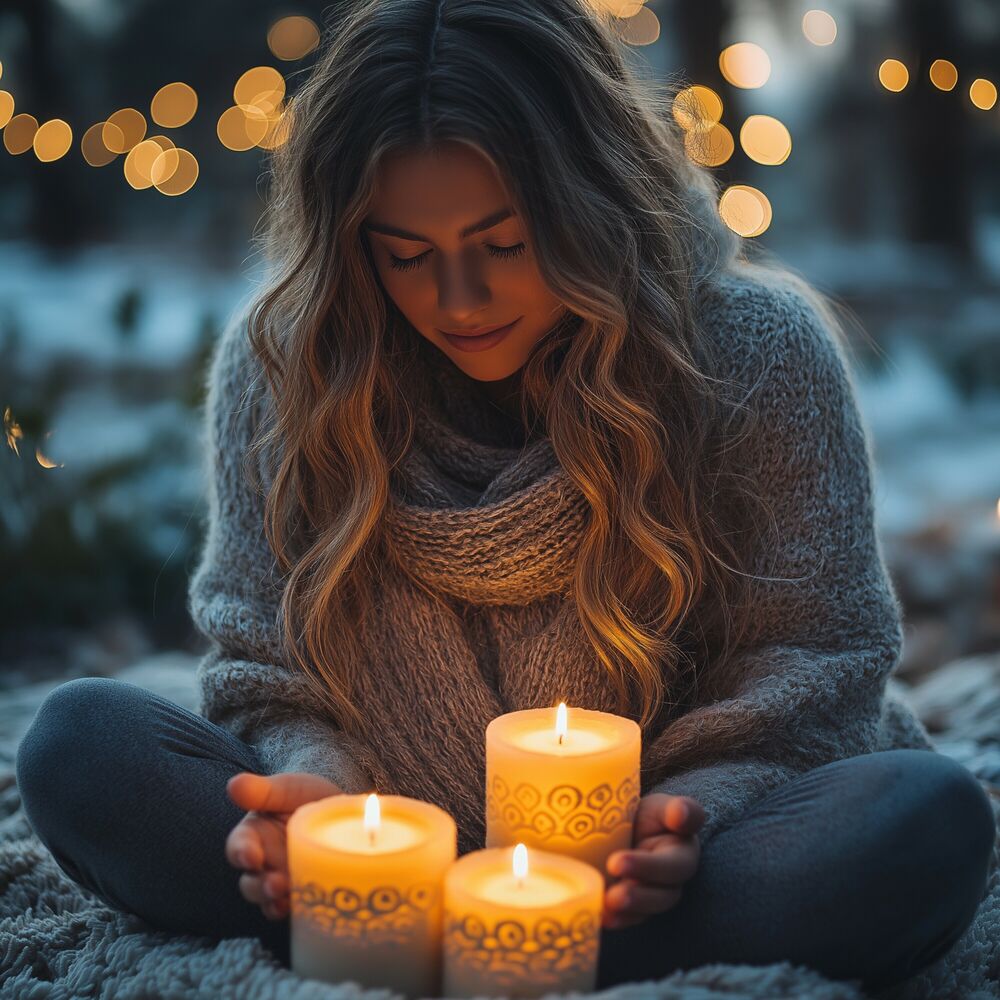 Picture of Christmas Candle Snuggles