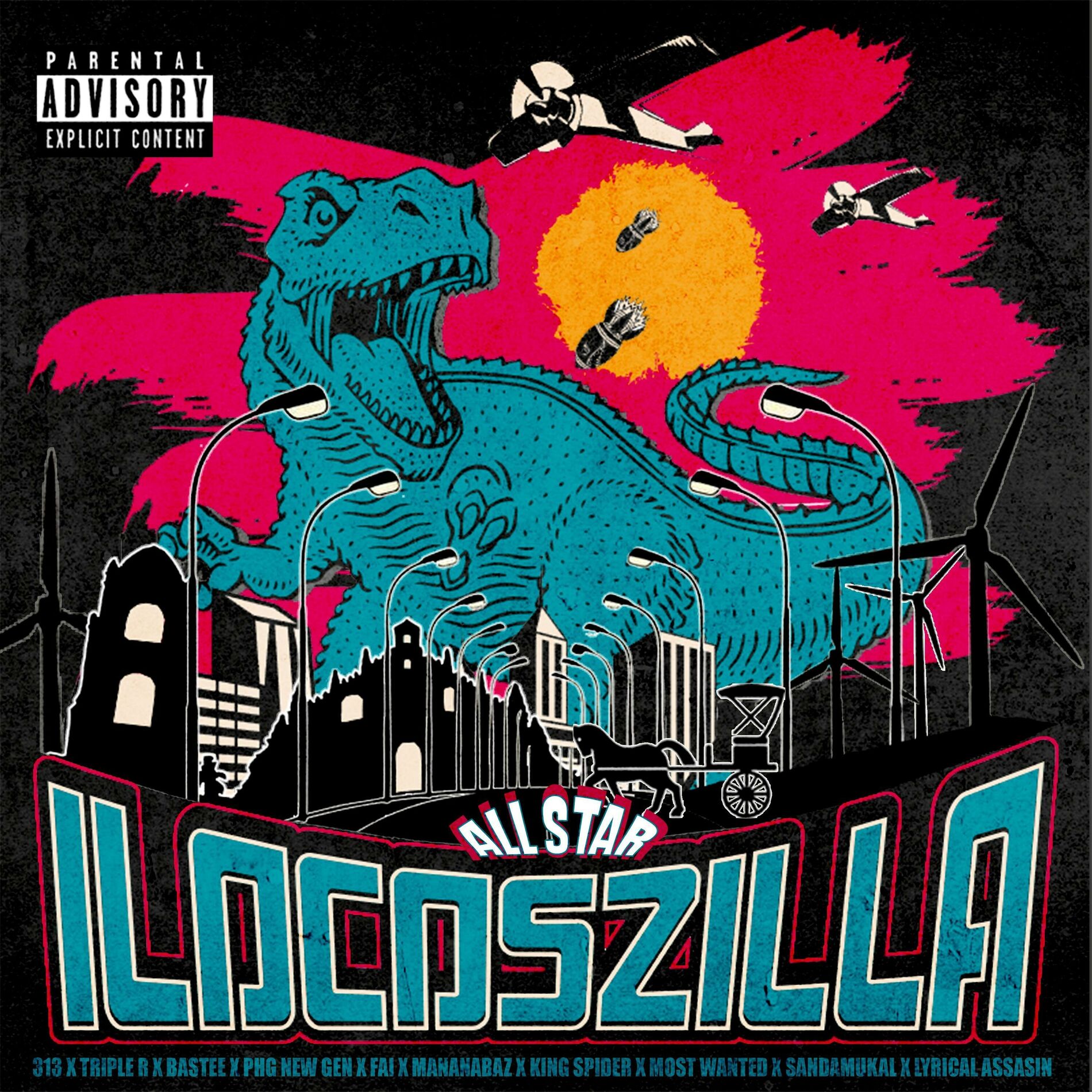 Album cover of Ilocoszilla (feat. fai, phg new gen, 313, bastee, triple r, king spider, most wanted, sandamukal, lyrical assasin & mananabaz)