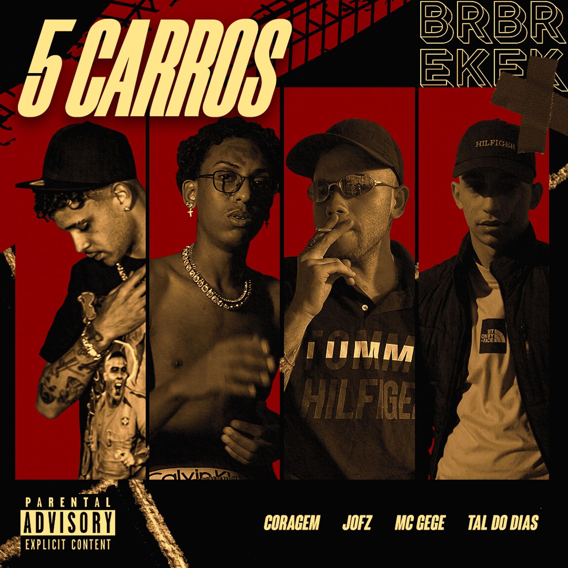 Album cover of 5 Carros (feat. JOFZ, MC Gege, tal do dias & Brek Records)