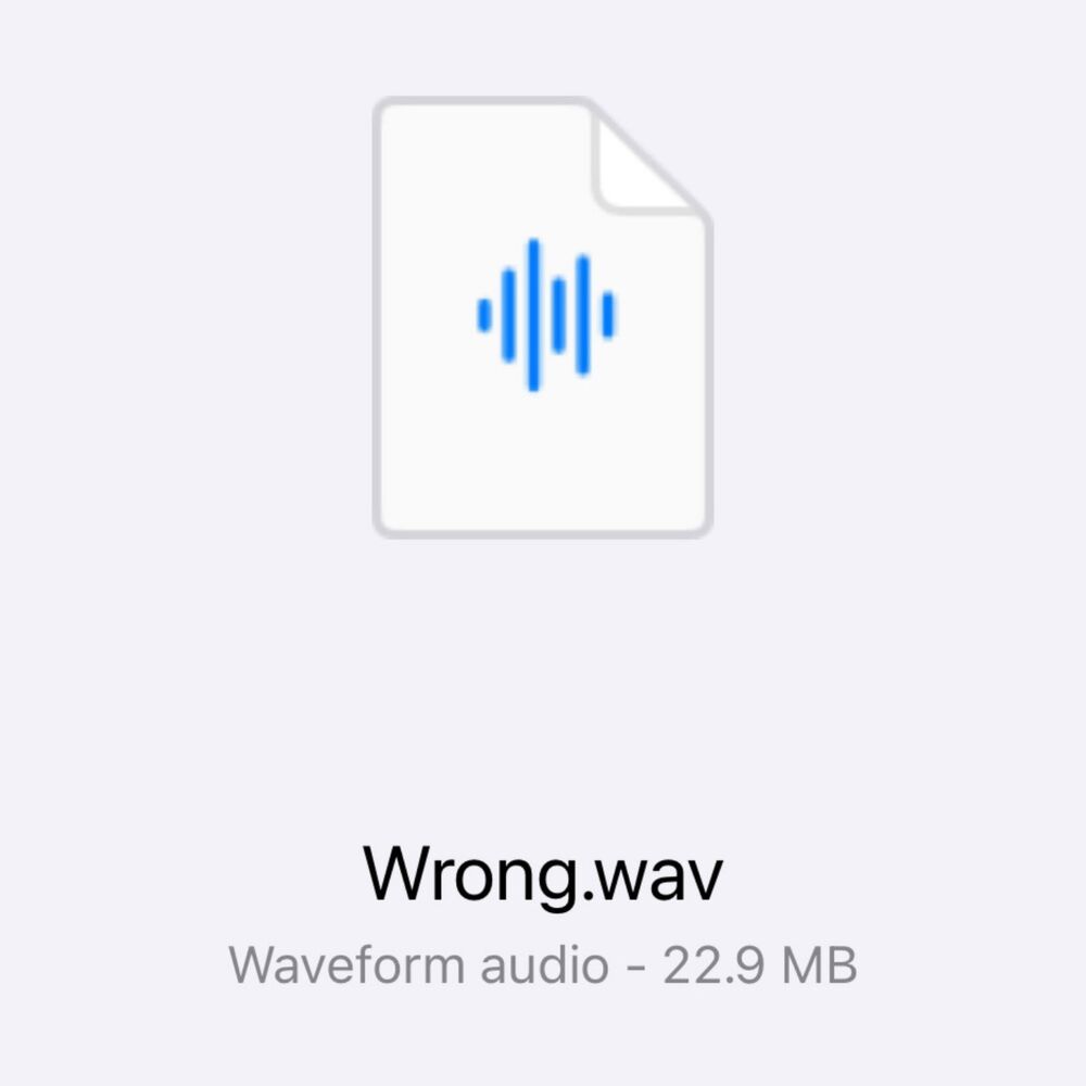 Picture of Wrong.