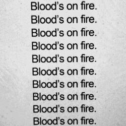 Cover of Blood's on fire
