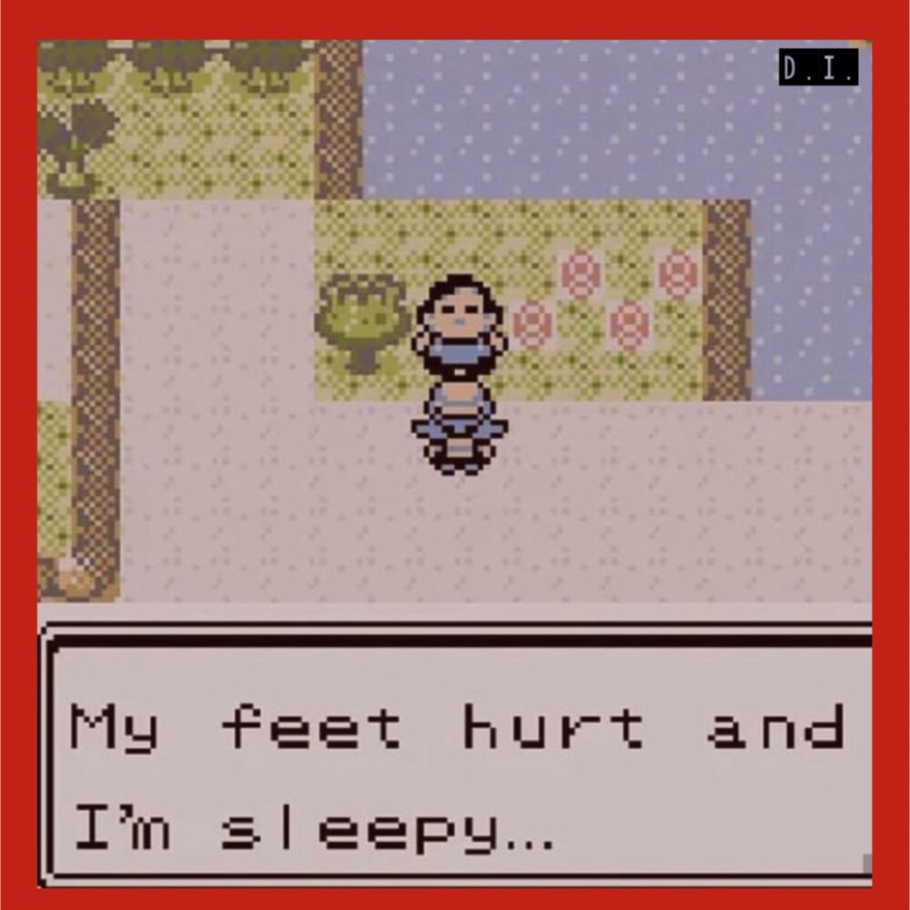 Picture of My Feet Hurt and I'm Sleepy...