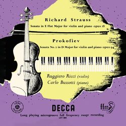 Cover of R. Strauss: Violin Sonata; Prokofiev: Violin Sonata No. 2 (Ruggiero Ricci: Complete Decca Recordings, Vol. 14)