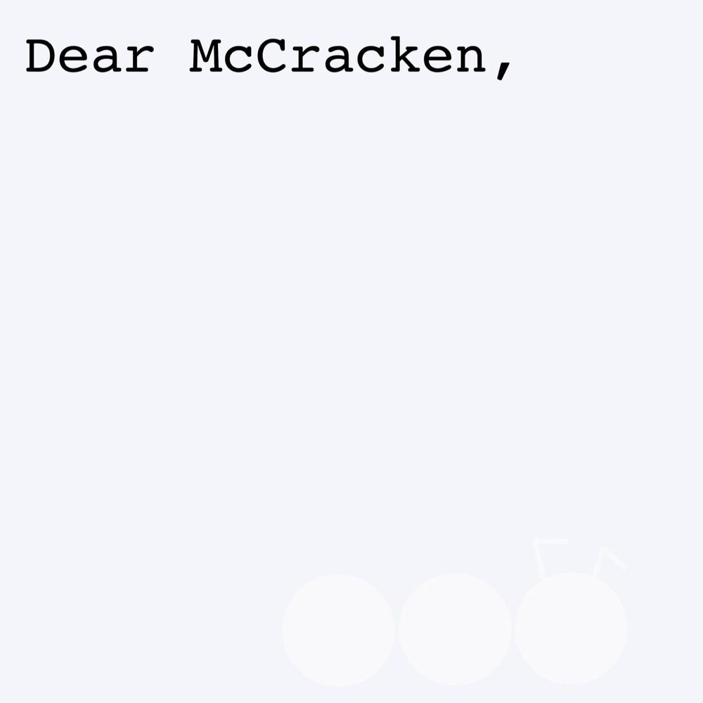 Picture of Dear McCracken