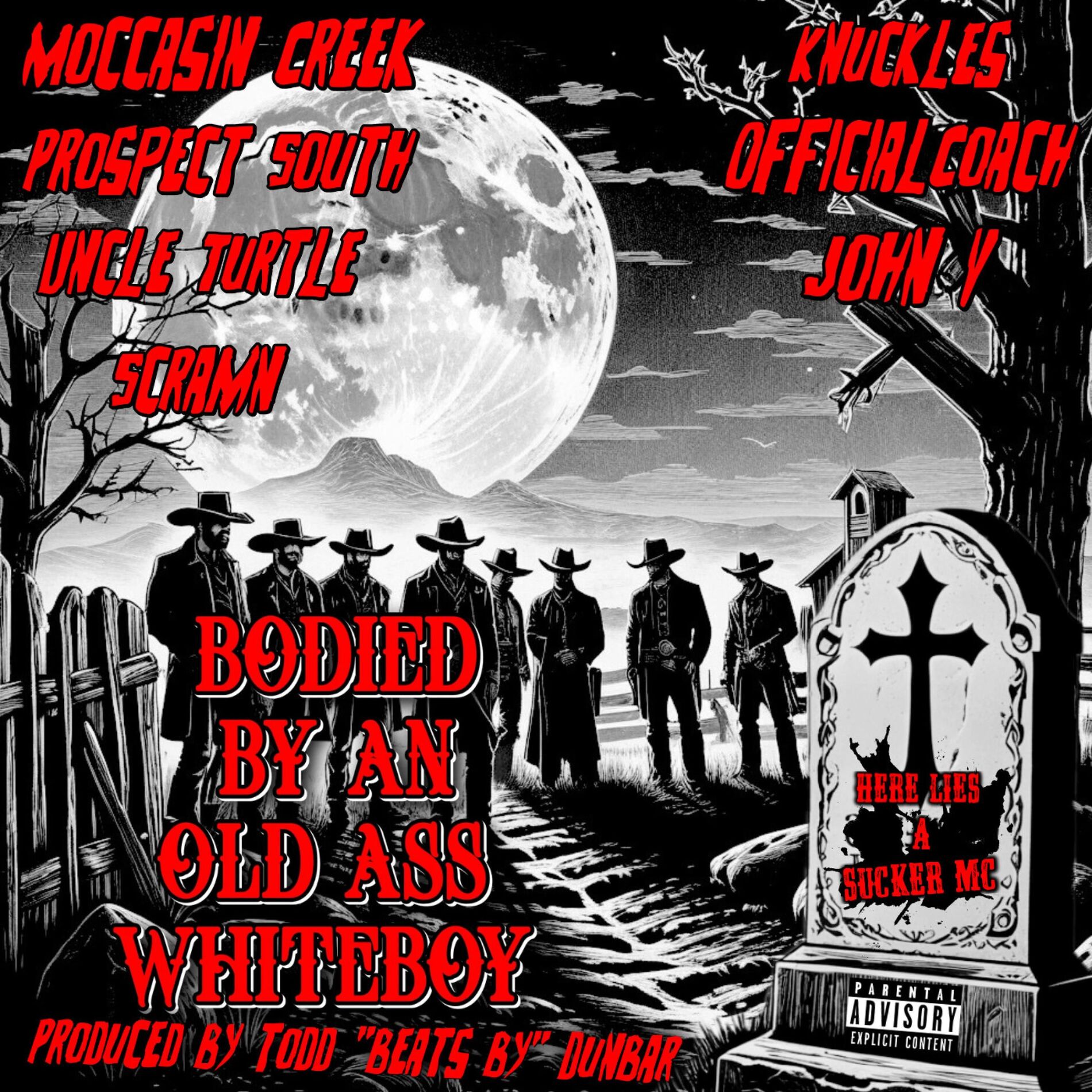 Album cover of Bodied By An Old Ass Whiteboy (feat. Moccasin Creek, John V., Uncle Turtle, OfficialCoach, Knuckles, Prospect South & Scramn)