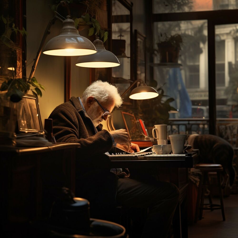 Picture of Tranquilidad Jazz Café: Vibras De Salón Para La Relajación