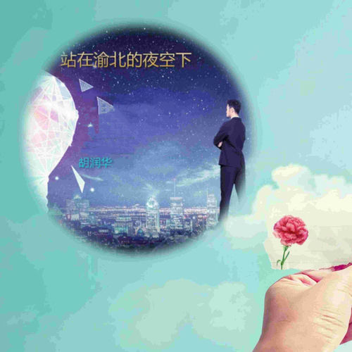 站在渝北的夜空下