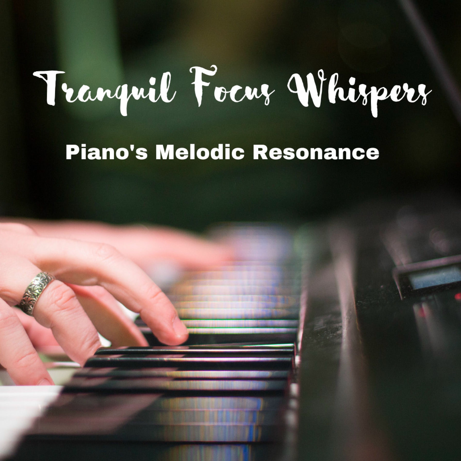 Album cover of Tranquil Focus Whispers: Piano's Melodic Resonance