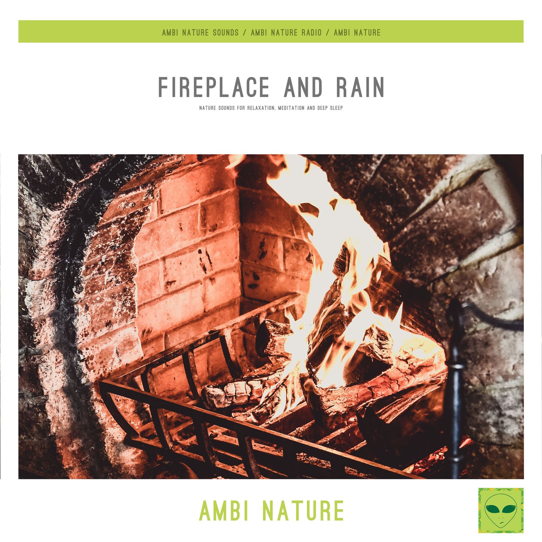 Album cover of Fireplace and Rain (Nature Sounds for Relaxation, Meditation and Deep Sleep)