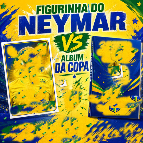 FIGURINHA DO NEYMAR VS ALBUM DA COPA
