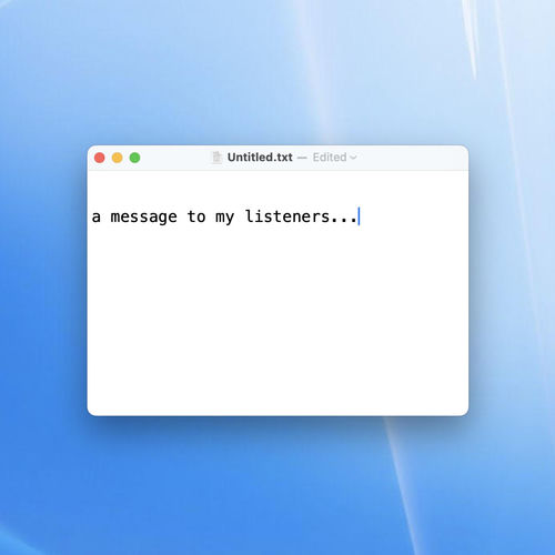 a message to my listeners artwork