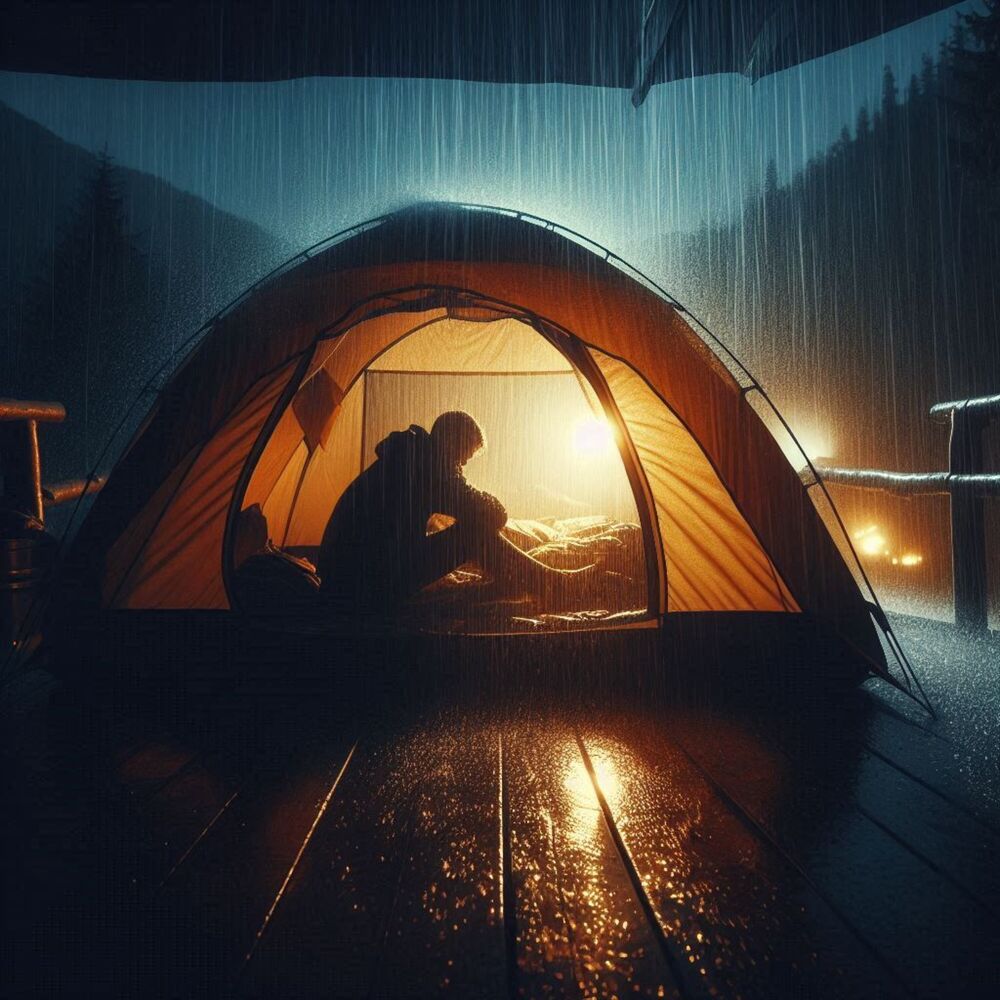 Picture of Relaxing Rain Noise in a Tent