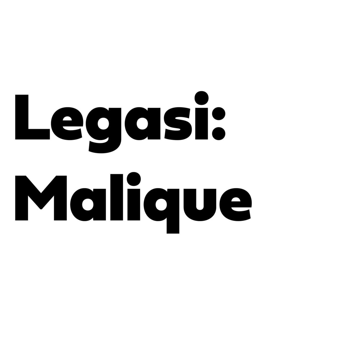 Album cover of Legasi: Malique