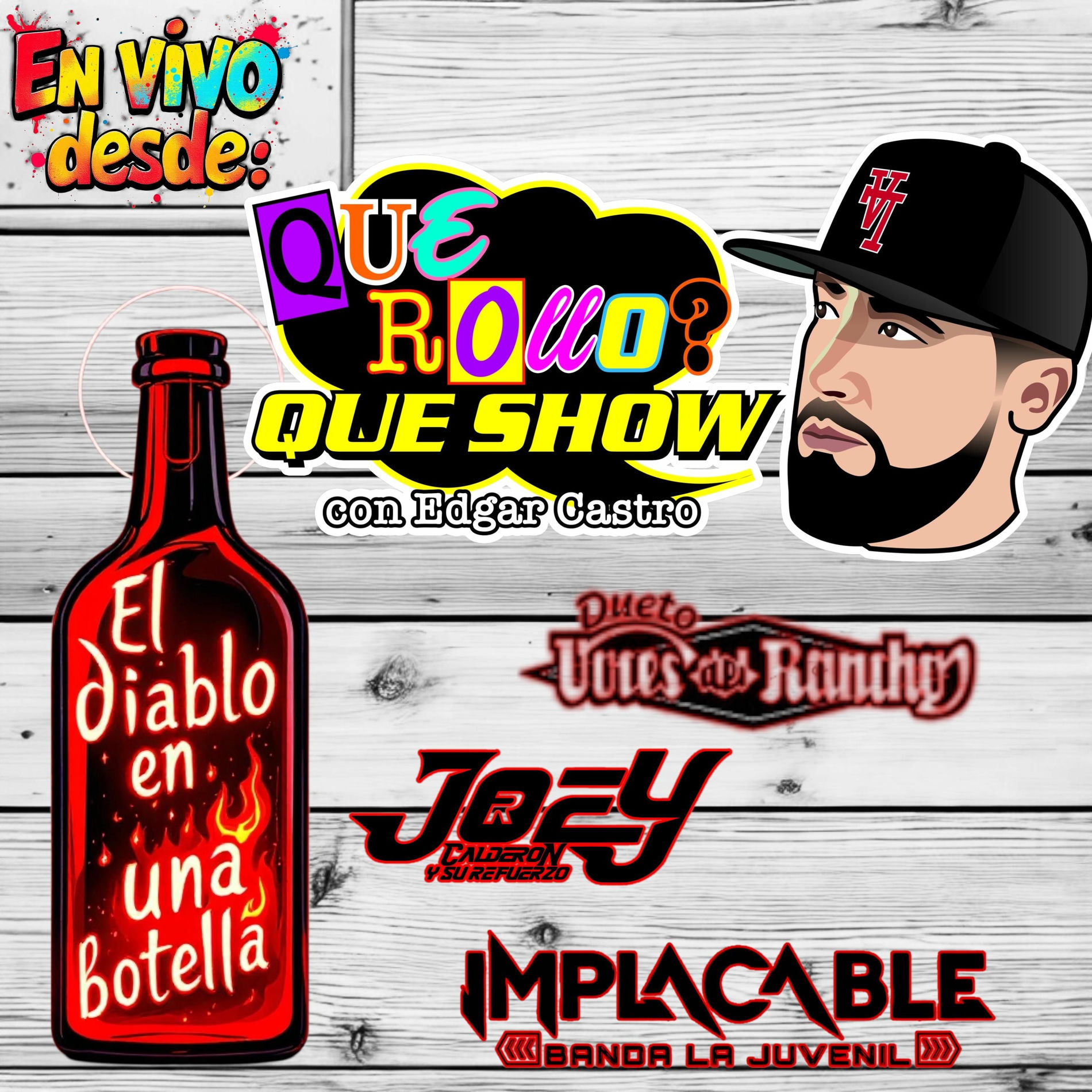 Album cover of EL DIABLO EN UNA BOTELLA (feat. Joey Calderón y Su Refuerzo & Voces Del Rancho) [En vivo]